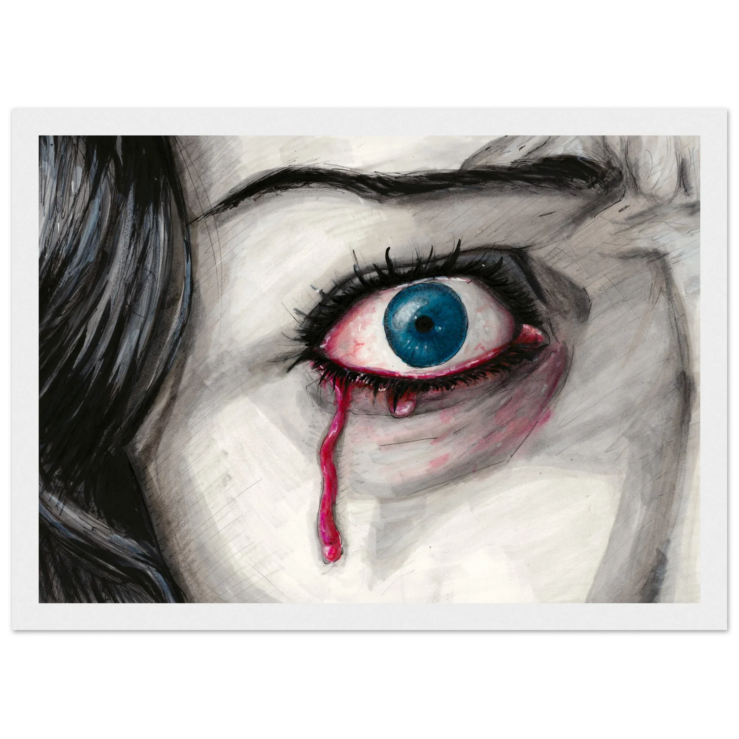 This art depicts the costs of human trafficking.