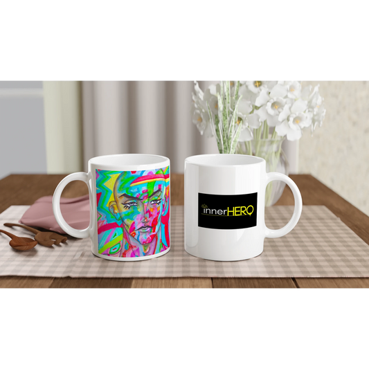 Our whte ceramic variant of the 'be you' mug!