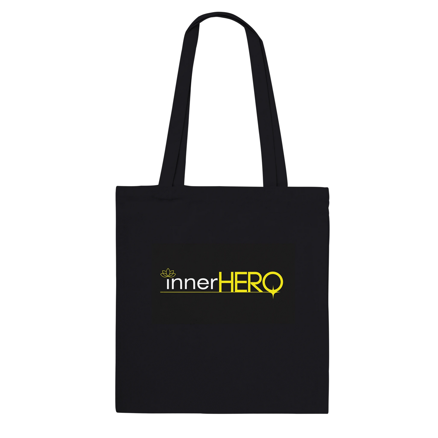Our logo, featured  on the back of all totes