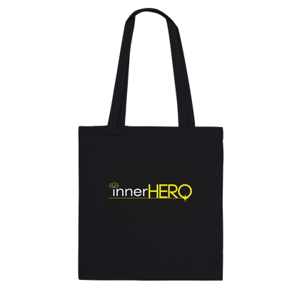 Our logo, featured  on the back of all totes