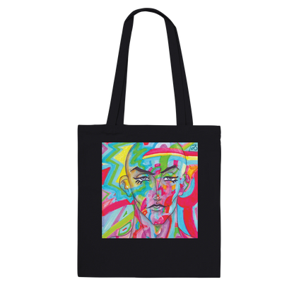 Black Sustainable Shopping Bag featuring 'Be You'