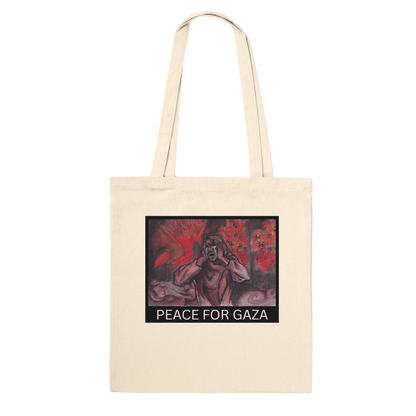 Our eco-conscious shopping bags which support humanitatian aid in Gaza!