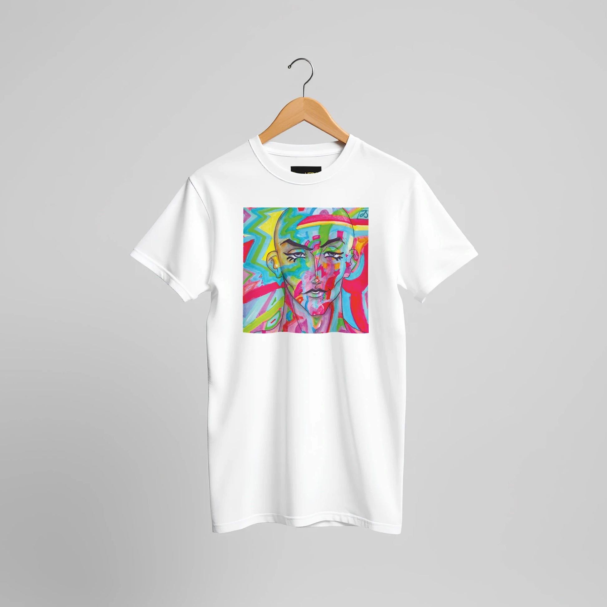 Our hand drawn design 'Be You' on a white tee!