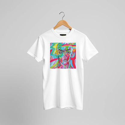 Our hand drawn design 'Be You' on a white tee!